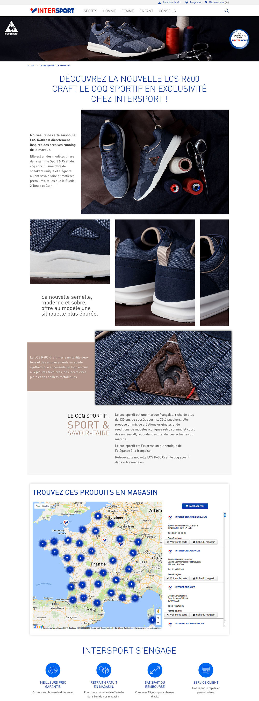 Intersport-landing-le coq sportif